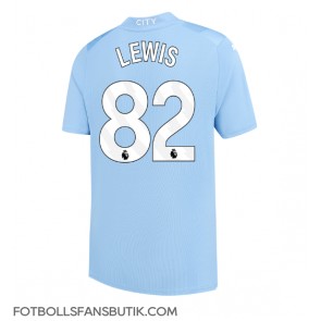 Manchester City Rico Lewis #82 Replika Hemmatröja 2023-24 Kortärmad